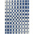 5' X 8' Navy Blue And Ivory Geometric Washable Indoor Outdoor Area Rug Transitional Style - Navy Blue, Ivory Color