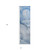 8' Runner Blue Abstract Washable Non Skid Indoor Outdoor Runner Rug Transitional Style - Blue Color