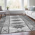 3' X 5' Gray And Ivory Tribal Washable Indoor Outdoor Area Rug
