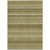 3' X 5' Artichoke Green And Fern Green Striped Washable Indoor Outdoor Area Rug