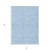 3' X 5' Sky Blue And Blue Floral Washable Indoor Outdoor Area Rug