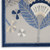 7' X 10' Blue And Gray Floral Indoor Outdoor Area Rug