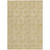 3' X 5' Gold And Ivory Geometric Washable Indoor Outdoor Area Rug Transitional Style - Gold, Ivory Color