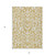 3' X 5' Gold And Beige Floral Washable Indoor Outdoor Area Rug - Gold, Beige