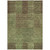 3' X 5' Brown Taupe And Green Striped Washable Indoor Outdoor Area Rug