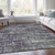 3' X 5' Purple And Green Geometric Washable Indoor Outdoor Area Rug
