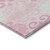 5' X 8' Pink And Gray Trellis Washable Indoor Outdoor Area Rug