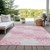 5' X 8' Pink And Gray Trellis Washable Indoor Outdoor Area Rug