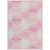 5' X 8' Pink And Gray Trellis Washable Indoor Outdoor Area Rug