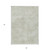 3' X 5' Beige Washable Indoor Outdoor Area Rug