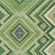 3' X 5' Green Ivory And Beige Tribal Washable Indoor Outdoor Area Rug