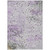 3' X 5' Lavender And Ivory Abstract Washable Indoor Outdoor Area Rug - Lavender, Ivory