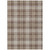 5' X 8' Brown Beige And Gold Plaid Washable Indoor Outdoor Area Rug