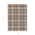 5' X 8' Brown Beige And Gold Plaid Washable Indoor Outdoor Area Rug