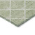 3' X 5' Green Beige And Ivory Geometric Washable Indoor Outdoor Area Rug