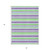 3' X 5' Green Purple and Blue Striped Washable Non Skid Indoor Outdoor Area Rug