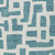3' X 5' Teal Blue And Ivory Abstract Washable Indoor Outdoor Area Rug Transitional Style - Teal Blue, Ivory Color