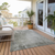 3' X 5' Gray and Off White Abstract Washable Non Skid Indoor Outdoor Area Rug