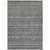 5' X 8' Pewter And Gray Striped Washable Indoor Outdoor Area Rug