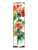 36" White Red And Green Geranium Solid Wood Porch Sign