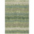 3' X 5' Green Gray And Ivory Striped Washable Indoor Outdoor Area Rug