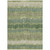 3' X 5' Green Gray And Ivory Striped Washable Indoor Outdoor Area Rug