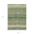3' X 5' Green Gray And Ivory Striped Washable Indoor Outdoor Area Rug