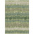 3' X 5' Green Gray And Ivory Striped Washable Indoor Outdoor Area Rug