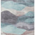 5' X 8' Teal Blue And Plum Abstract Washable Indoor Outdoor Area Rug - 880016827606