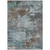 3' X 5' Brown And Blue Abstract Washable Indoor Outdoor Area Rug - Brown, Blue