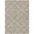 3' X 5' Brown And Ivory Geometric Washable Indoor Outdoor Area Rug