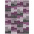 3' X 5' Merlot Mauve And Charcoal Geometric Washable Indoor Outdoor Area Rug