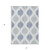 5' X 8' Sky Blue Ivory And Denim Blue Ikat Washable Indoor Outdoor Area Rug