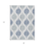 5' X 8' Sky Blue Ivory And Denim Blue Ikat Washable Indoor Outdoor Area Rug