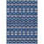 3' X 5' Navy Blue And Ivory Moroccan Washable Indoor Outdoor Area Rug
