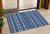 3' X 5' Navy Blue And Ivory Moroccan Washable Indoor Outdoor Area Rug