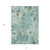 5' X 8' Teal Blue Green And Ivory Abstract Washable Indoor Outdoor Area Rug