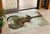 3' X 5' Brown Copper And Charcoal Abstract Washable Indoor Outdoor Area Rug