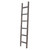 6 Step Rustic Smoky Black Wood Ladder Shelf - 4512822715193