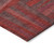 5' X 8' Red And Brown Geometric Washable Indoor Outdoor Area Rug