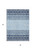 3' X 5' Blue Sky Blue And Ivory Geometric Washable Indoor Outdoor Area Rug