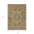 5' X 8' Fern Green Medallion Washable Indoor Outdoor Area Rug