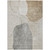 3' X 5' Beige Brown And Taupe Abstract Washable Indoor Outdoor Area Rug
