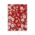 5' X 8' Red Ivory And Gray Floral Washable Indoor Outdoor Area Rug