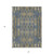 5' X 8' Blue Taupe And Beige Moroccan Washable Indoor Outdoor Area Rug