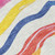 3' X 5' Ivory Blue Pink And Yellow Striped Washable Indoor Outdoor Area Rug