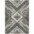 3' X 5' Brown And Gray Geometric Washable Indoor Outdoor Area Rug