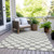 3' X 5' Gray And Silver Polka Dot Washable Indoor Outdoor Area Rug
