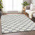 3' X 5' Gray And Silver Polka Dot Washable Indoor Outdoor Area Rug