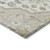 5' X 8' Beige Ivory And Gray Oriental Washable Indoor Outdoor Area Rug